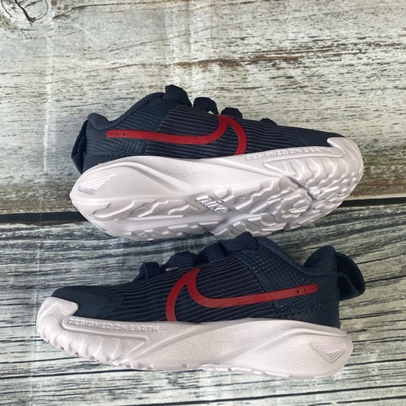 Nike Star Runner 4 NN Toddler Shoes Black/Red Size 6C - Picture 8 of 11